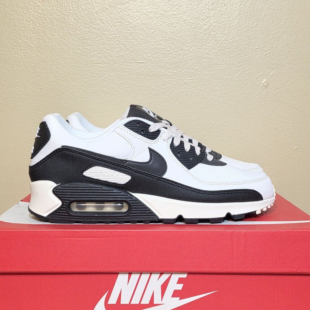 Nike Air Max 90 White Black Phantom Coconut Milk DQ8974-100 Men's Size 8.5